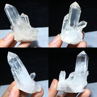 Groupe de Cristaux de Quartz Clair Naturel Bruts, Pointe de Cristal, Spécimen, Géode, Pierre de Guérison, Décoration d'Intérieur, Vente en Gros