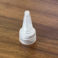 Tapa de plástico OEM con boquilla antiderrame y rosca 18/410 para botellas de productos químicos, pegamento industrial, pigmentos, tinta y líquidos.