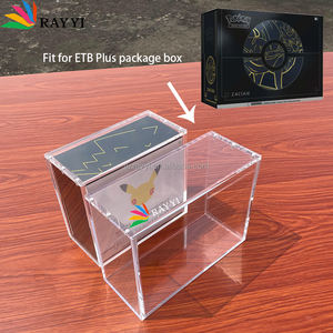 RAY YI Boîte d'entraînement Elite écologique, version Plus, noir et or, pour <span class=keywords><strong>Zacian</strong></span> & Zamazenta Acrylique <span class=keywords><strong>ETB</strong></span> Plus - Product Image 6