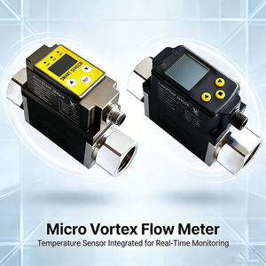مقياس تدفق دوامي للزيت/الماء السائل DN8-DN25، عداد تدفق من الفولاذ المقاوم للصدأ لقياس السوائل مع واجهة Modbus RTU/RS485/4-20mA - Product Image 1