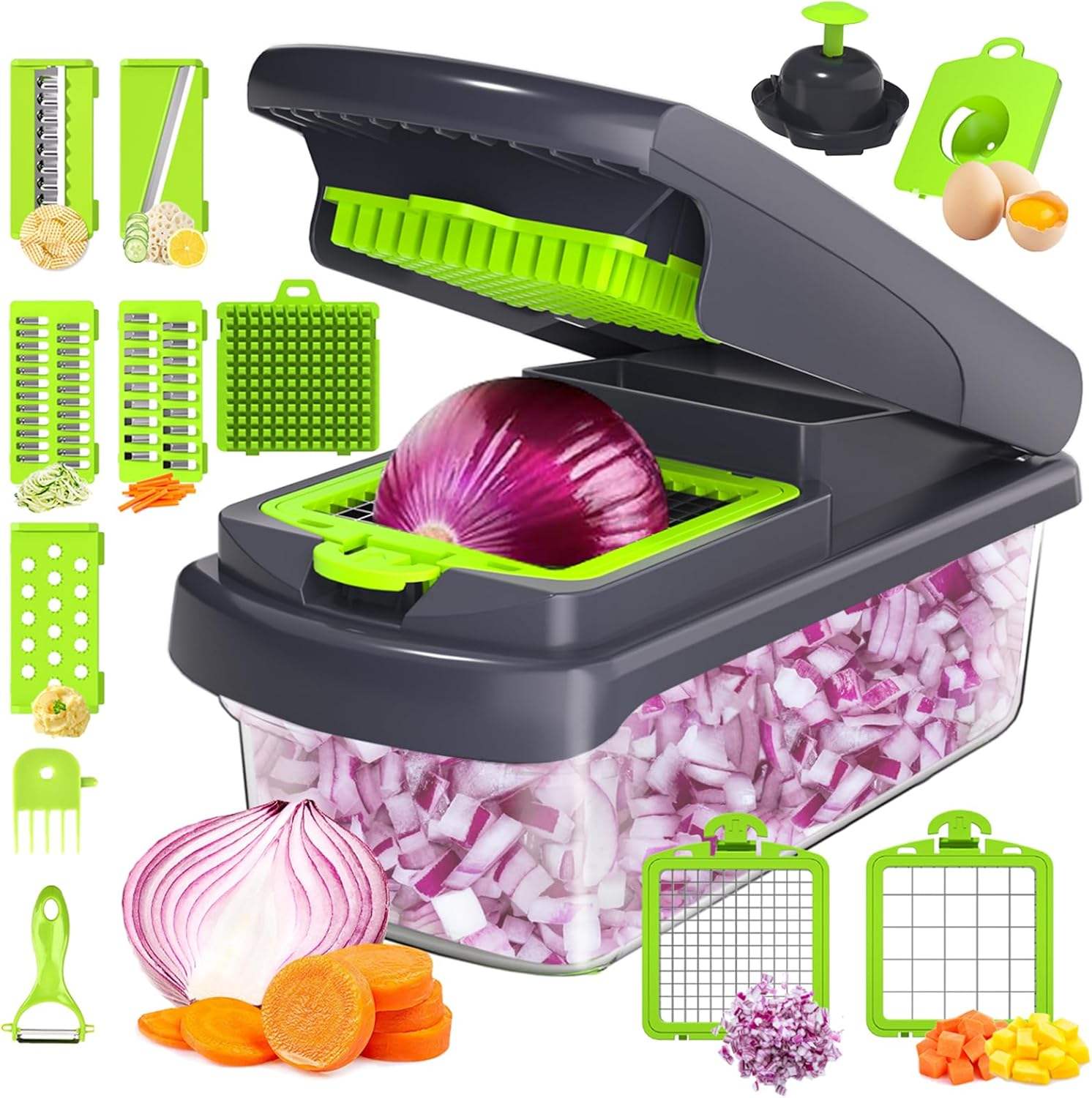 gray green 15 pieces