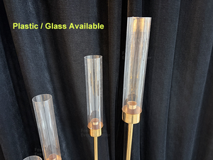 Высококачественный блестящий золотой и серебряный канделябр с 6 ветвями, подставка для свадебной дорожки - Product Image 3