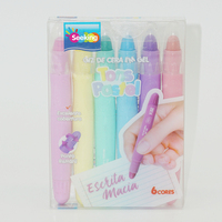 Non toxique Twistable Lavable Lisse Macaron Nacré Lustre Couleur Métallique Soyeux Pastel Gel Crayon Tempera Peinture Bâton