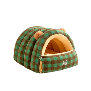 <span class=keywords><strong>2026</strong></span> милый дизайн толстая и теплая Современная полукруглая Закрытая кровать для домашних животных подходит для всех сезонов - Product Image 1