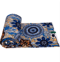 Tissu en gros de haute qualité100 % polyester tissu batik double face 100gsm115cmRobe, sac à main, pagne, bandana