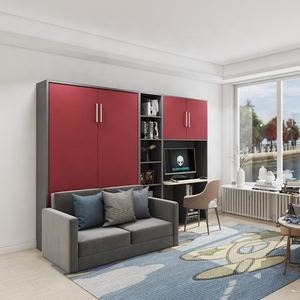 Ahorro de espacio, sofá <span class=keywords><strong>vertical</strong></span> blanco, <span class=keywords><strong>mecanismo</strong></span> de <span class=keywords><strong>cama</strong></span> de pared plegable, <span class=keywords><strong>cama</strong></span> Murphy con sofá <span class=keywords><strong>para</strong></span> dormitorio de hotel en casa - Product Image 2