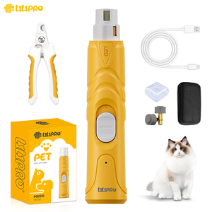 LILIPRO PG100 מקצועי, מטחנת ציפורניים לחיות מחמד נטענת, דו-מהירויות, שקטה, אלחוטית, לטחינת ציפורני כלבים, קלה לשימוש, חותך ציפורניים לחתולים - Product Image 1