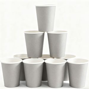 Gobelet à café en papier écologique avec logo personnalisé, biodégradable, à paroi simple, pour boissons chaudes et froides, thé - Product Image 6