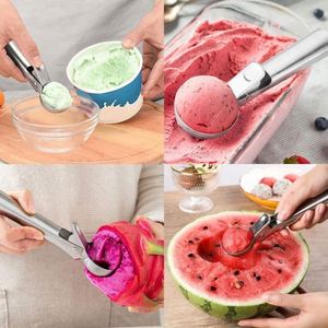 <b>Heavy</b> <b>Duty</b> Food Grade Metal Ice Cream Scooper Stainless Steel Ice Cream Scoop Spoon With Trigger - Product Image 4