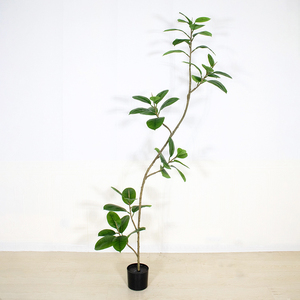 Green <span class=keywords><strong>Scape</strong></span> Home Decor Plantes artificielles Pot à tige épaisse Plantes artificielles en pot pour la vie à la maison - Product Image 5