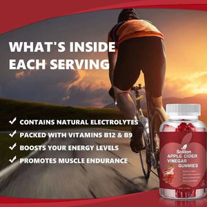 Permen Kunyah Keto Diet Vegan Bebas Gluten Non-GMO Solilan Cuka Apel Hijau untuk Kontrol Berat Badan Vitamin Keton 60 - Product Image 4