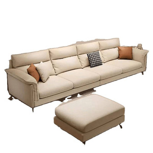 <span class=keywords><strong>Sofa</strong></span> kain gaya Italia <span class=keywords><strong>Modern</strong></span>, <span class=keywords><strong>Sofa</strong></span> minimalis punggung lurus mewah untuk apartemen kecil dapat disesuaikan untuk ruang tamu PU - Product Image 5