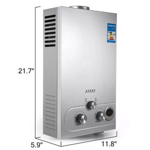 Chauffe-eau thermodynamique sans réservoir en acier inoxydable 6L-12L, chauffe-eau extérieur pour usage domestique, alimenté au <span class=keywords><strong>gaz</strong></span> naturel, radiateur chauffe-eau - Product Image 5