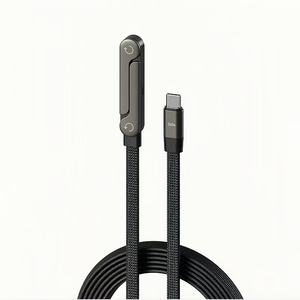 Câble de données tressé à charge rapide 240W avec support pour téléphones mobiles, compatible Huawei Honor Apple <span class=keywords><strong>Xiaomi</strong></span> OPPO - Product Image 1