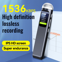 Grabadora de Voz Digital WAV con Grabación Panorámica Envolvente, Reducción de Ruido HD, Activación por Voz, USB, Aleación de Zinc, 4200min, para Reuniones