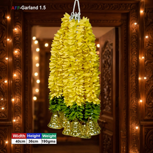 Artificial Flower Factory Artificial Flower Garland (Silk Handmade Hanging) Model AFF-Garland-1.5-Wholesale Price Rs.480/10 Pcs - Product Image 3