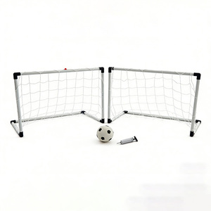 Ensemble de 2 <span class=keywords><strong>mini</strong></span>-buts de <span class=keywords><strong>football</strong></span> portables JH 85x60cm en PVC avec pompe, montage facile pour les tout-petits, jeux en extérieur et en intérieur - Product Image 3