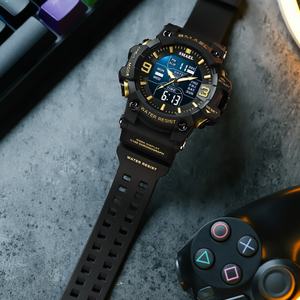 Reloj Deportivo SMAEL 8049 para Hombre, Digital, Doble Hora, Cronógrafo, Resistente al Agua 50M, con Indicador de Semana, Reloj de Pulsera, Relogio Masculino - Product Image 4