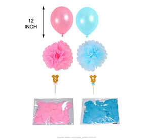 Impreso personalizado género revelan bebé ducha globo de confeti de cumpleaños partido cumpleaños decoración - Product Image 3