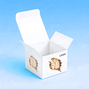 Caja de papel resistente con cierre inferior reciclable, ideal para venta al por menor, entrega en tiendas en línea y personalización de marca. - Product Image 1