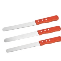 Couteau à pain dentelé avec manche en bois, fourni par l'usine, couteaux professionnels pour boulangerie et pâtisserie, commande en gros disponible
