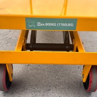 Chariot de levage hydraulique en acier inoxydable JINLIJIAN 1760lbs LONG RAM JACK avec roues pivotantes, outil de transport mobile à haute capacité de charge
