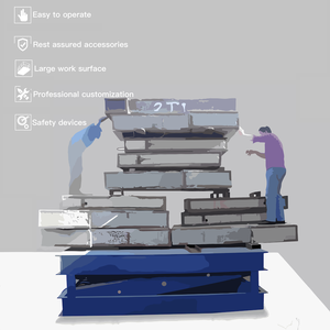2024 precio de fábrica CE alta resistencia estacionaria tijera hidráulica elevador de coche elevador de motocicleta mesa de elevación hidráulica - Product Image 3