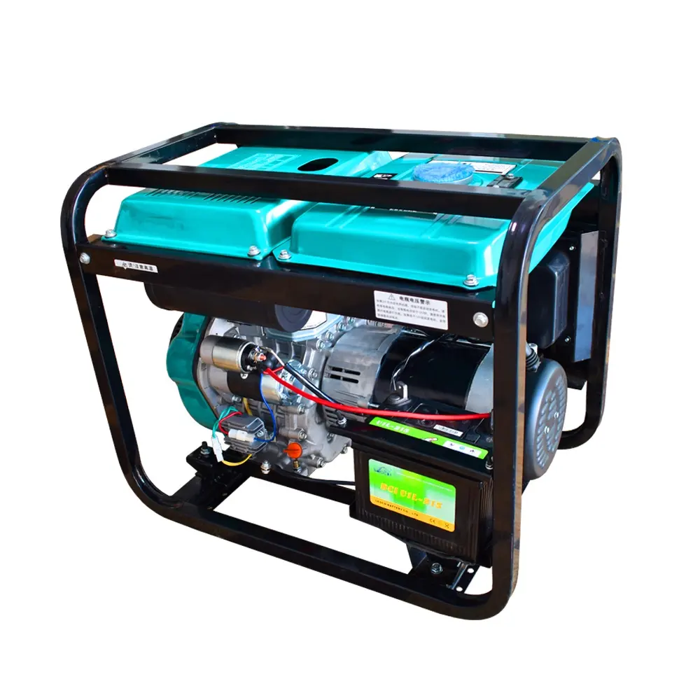 12KW 15 KVA 50Hz 1-cylinder Open Frame Air Cooled Electric Easy Operated Power Generation Portable Diesel Generator