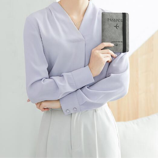 Обложка для паспорта, кошелек, кожаный футляр для карт с рчид-блокировкой, дорожный органайзер для документов