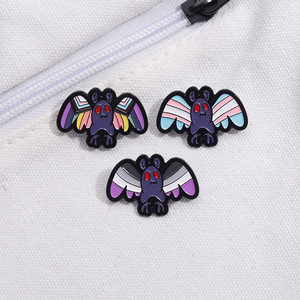 LGBT Sexual Minority Bat Colorful Red eyes Bat Animal Witch Funny Enamel Brooch Hat Clothes émail revers pin - Product Image 5