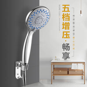 Cabezal de ducha pequeño con forma de raqueta, rociador de mano portátil redondo, interfaz universal, fácil instalación, accesorios para bañera - Product Image 5