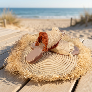 Chic Breathable Open Toe Raffia -Beach Fashion - Product Image 1