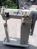 Machine à coudre industrielle d'occasion Juki 1690 1691 à point noué, à une aiguille, à point de surjet, avec crochet à axe vertical