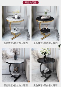 Yaratıcı açık oval sehpa mermer lüks modern sehpa metal mdf meşe sehpa modern oturma odası - Product Image 2