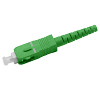 Cable de Conexión de Fibra Óptica SC APC Verde Monomodo Simplex de 3.0 mm para FTTH