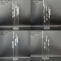 Centres de Table et Décorations de Mariage Supports Floraux en Métal, Présentoir de Fond, Socle Haut pour Lustre, Pendentif en Acrylique