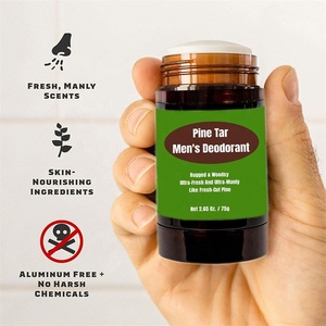 Deodorante naturale ad alte prestazioni a marchio privato <span class=keywords><strong>per</strong></span> uomo deodorante da uomo senza alluminio con probiotici al carbone di Arrowroot in polvere - Product Image 2