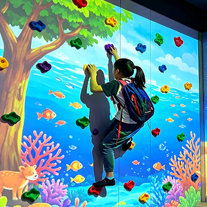 Immersive Wall Climbing Interactive Projection System with Virtual 3D Holographic Mapping and Shadow Projection Software Kit - Product Image 1