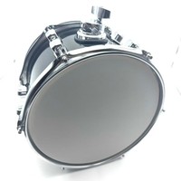 10-inch Electronic Tom Drum with Black Bright Stars and Silent Mesh Is Used to Perform Percussion Instruments on the Spot.