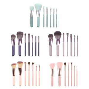 Gloway 7 Stuks Mini Make-Up Set Borstel Vrouwen Zacht Synthetisch Haar Schoonheid 7 Stuks Cosmetische Set Make-Up Borstels Sets Tools Met Hoesje - Product Image 2