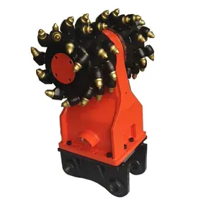 Mini Excavator Hydraulic Rock Breaker Rotary Drum Cutter For 2 Ton Excavator