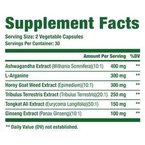 Complément alimentaire OEM Test Osterone Booster pour hommes, stimulant énergétique masculin, capsules d'amélioration masculine - Product Image 3