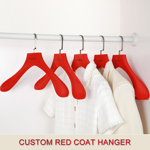 Cintre <span class=keywords><strong>de</strong></span> luxe antidérapant en <span class=keywords><strong>bois</strong></span> <span class=keywords><strong>de</strong></span> frêne et <span class=keywords><strong>de</strong></span> hêtre rouge <span class=keywords><strong>de</strong></span> haute qualité <span class=keywords><strong>pour</strong></span> placard et armoire - Product Image 3