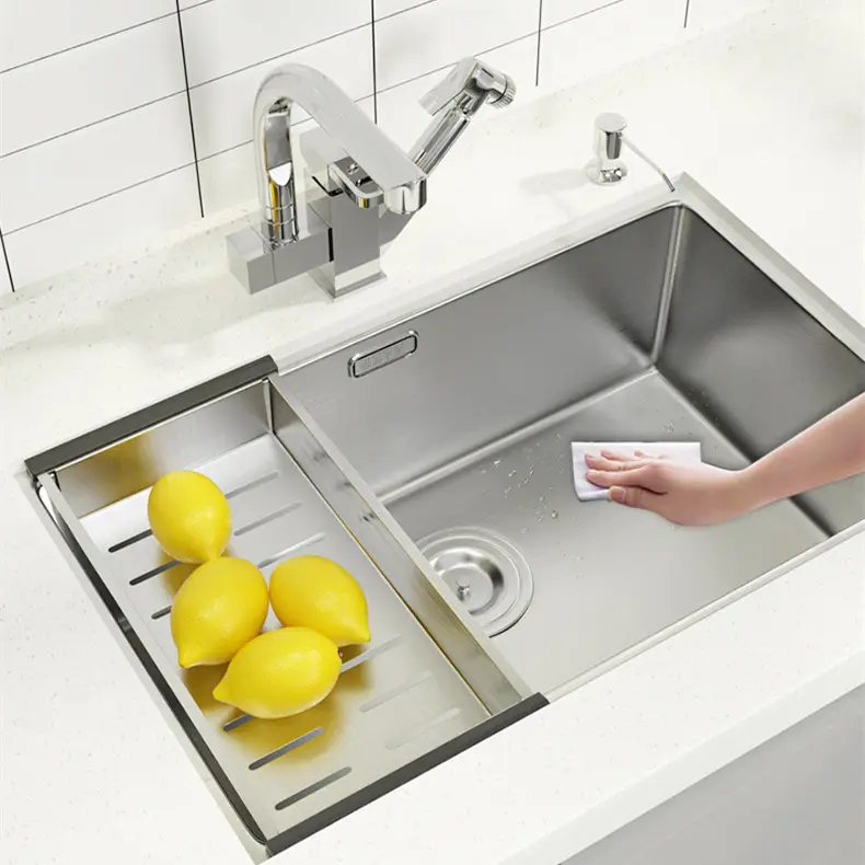 Hot Sell Customized Undermount One Bowl 304 Stainless Steel Kitchen Sink