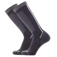 Chaussettes de ski épaisses en tricot pour hommes et femmes, pour sports d'hiver, en laine mérinos douce avec mélange d'acrylique, pour activités de plein air
