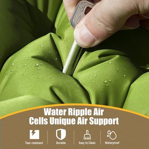 Colchón Inflable Ultraligero y Portátil con Almohada y Bomba Integrada, <span class=keywords><strong>Impermeable</strong></span> y <span class=keywords><strong>Plegable</strong></span> para Camping, Senderismo y Excursionismo - Product Image 4