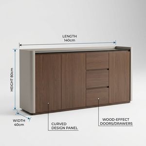 New Modern Luxury Nordic Unique 140cm Eco-Friendly Console Coffee Table Wood Buffet Cabinet <b>Sideboards</b> for Dining Entryway - Product Image 6