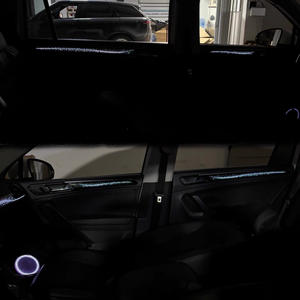 SJC Dynamic Star 12V 3-5W Lumière ambiante pour VW <span class=keywords><strong>Tiguan</strong></span> L <span class=keywords><strong>2022</strong></span>-2025 Contrôle d'écran Éclairage intérieur Accessoires de mise à niveau - Product Image 4