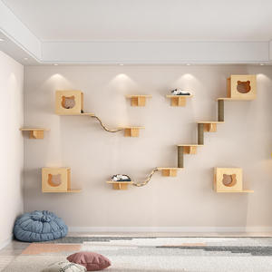 <span class=keywords><strong>Cat</strong></span> Wall Scratcher Factory Benutzer definierte <span class=keywords><strong>DIY</strong></span> Indoor Kitty Betten und Sitz stangen Stabiles Schlafen Spielen Massivholz <span class=keywords><strong>Cat</strong></span> Wandre gale - Product Image 2