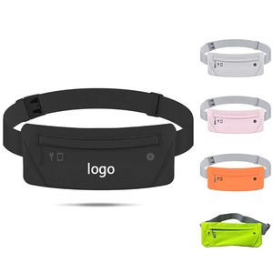 Haute Qualité Super Mince Taille Sac Fanny Pack Léger Mini <span class=keywords><strong>Ceinture</strong></span> Sac Stocké Voyage Secret Portefeuille pour Hommes et Femmes - Product Image 4